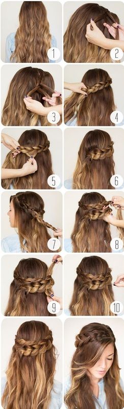 Messy Braid Hairstyle Tutorial for Schoolgirls