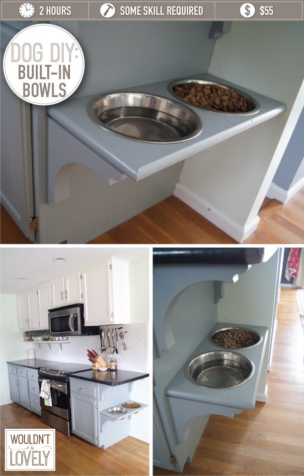 Built-In Dog Bowls