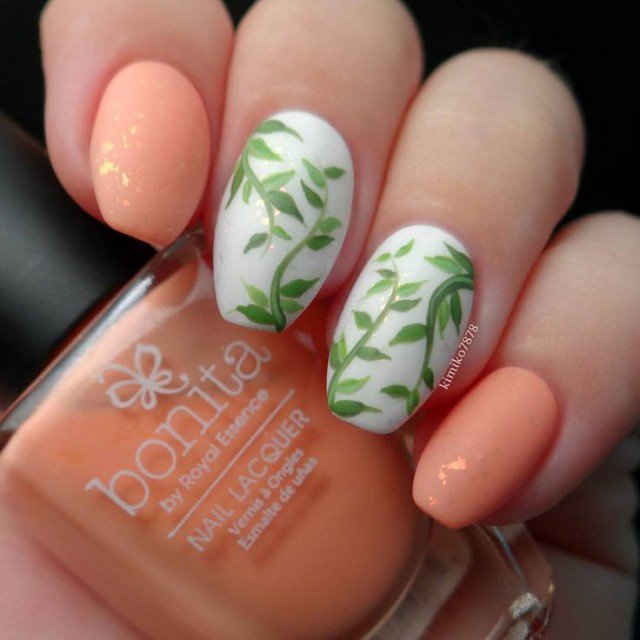 Coral Nail Art Design