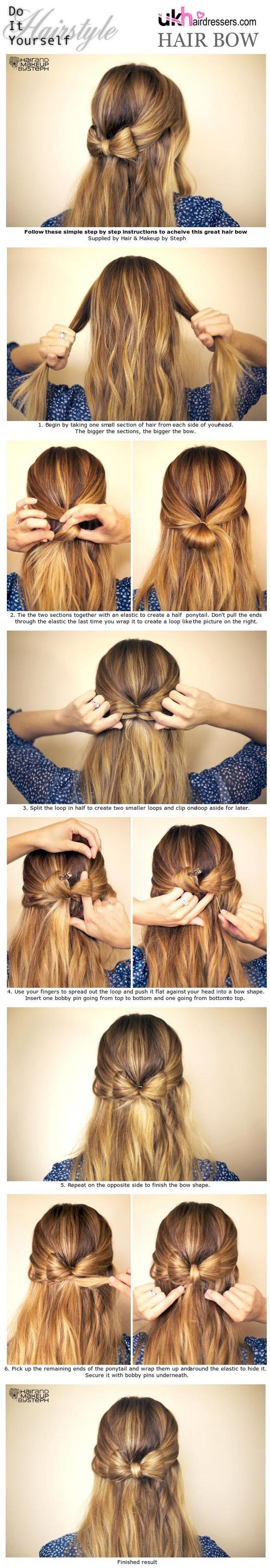 Cute Bow Hairstyle Tutorial