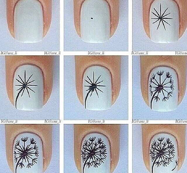 Dandilion Nail Design Tutorial