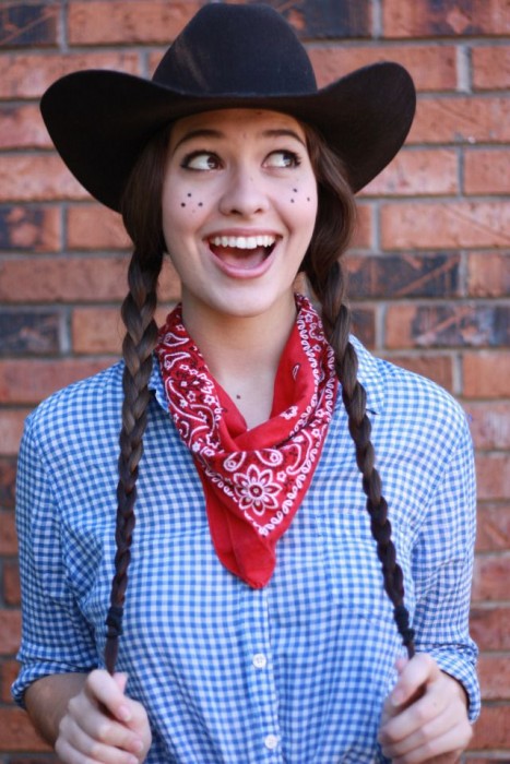 Double Braids with a Bandana