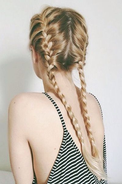 Double Fishtail Braids