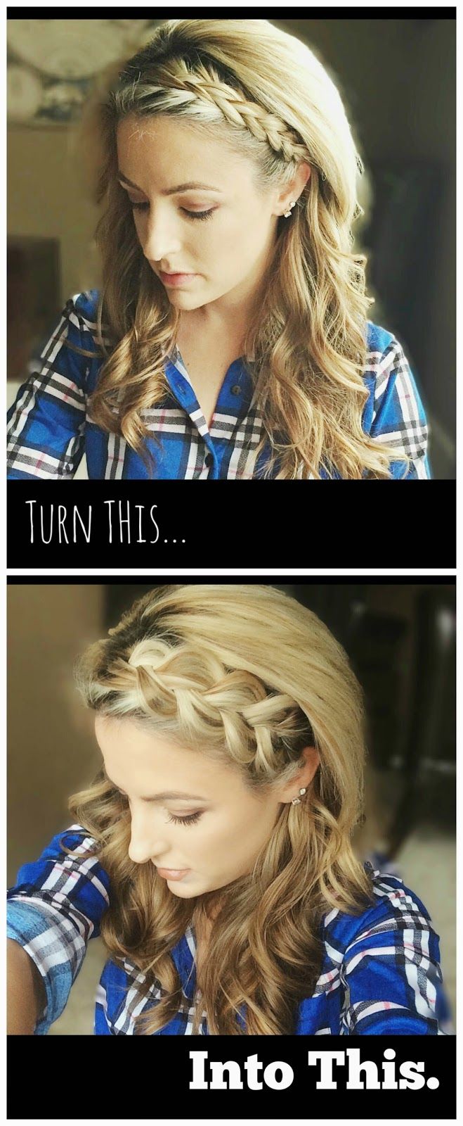 Dutch Braid Bangs Hairstyle 