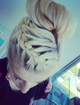 Fishtail Braid Bun