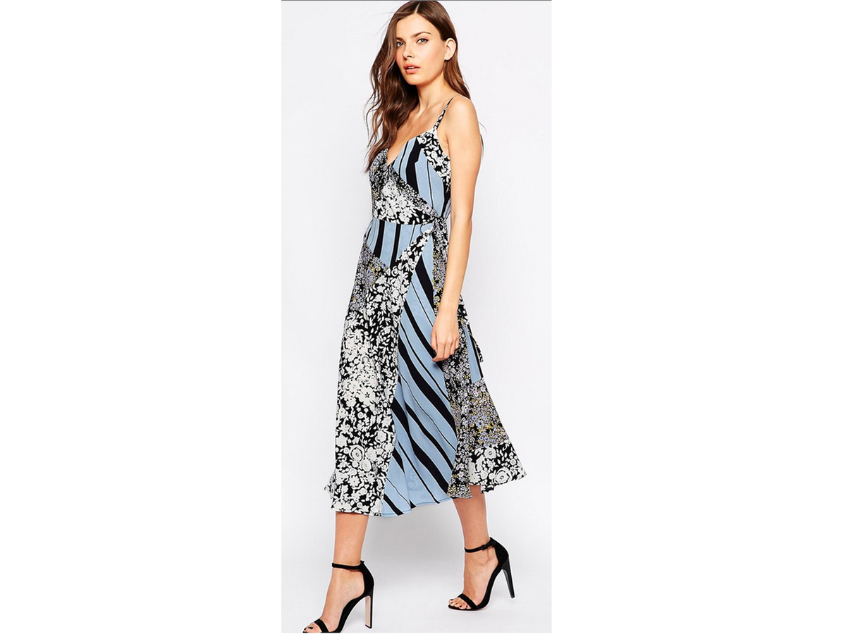 French Connection Freida Flower Wrap Dress, $235