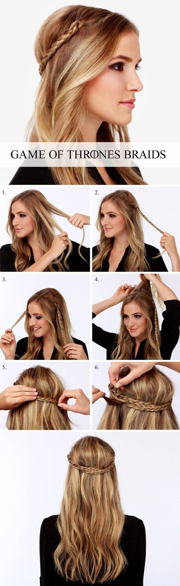 Game of Thrones Braid Hairstyle Tutorial