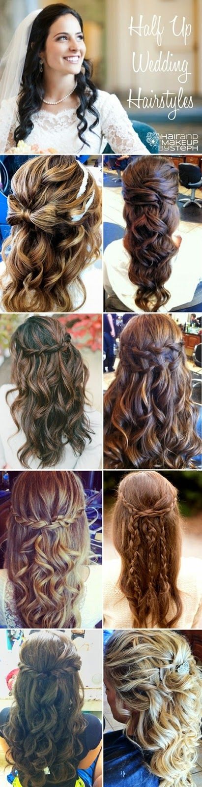 Half Up Half Down Wedding Hairstyles