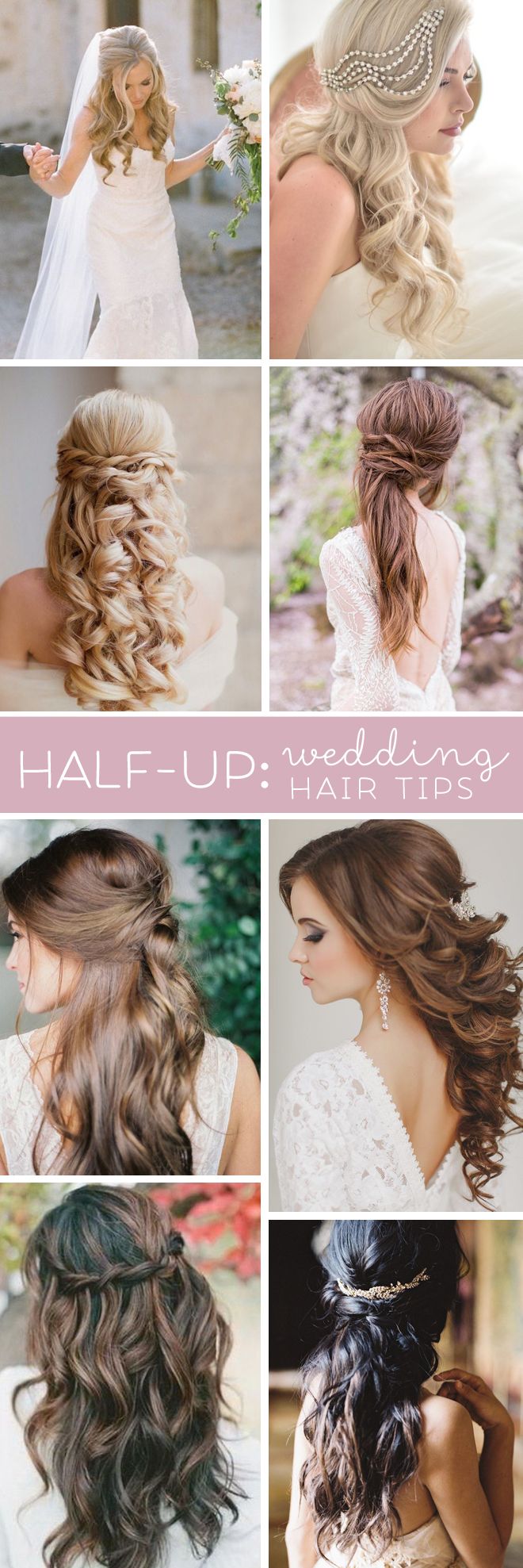 Half Up Half Down Wedding Hairstyles