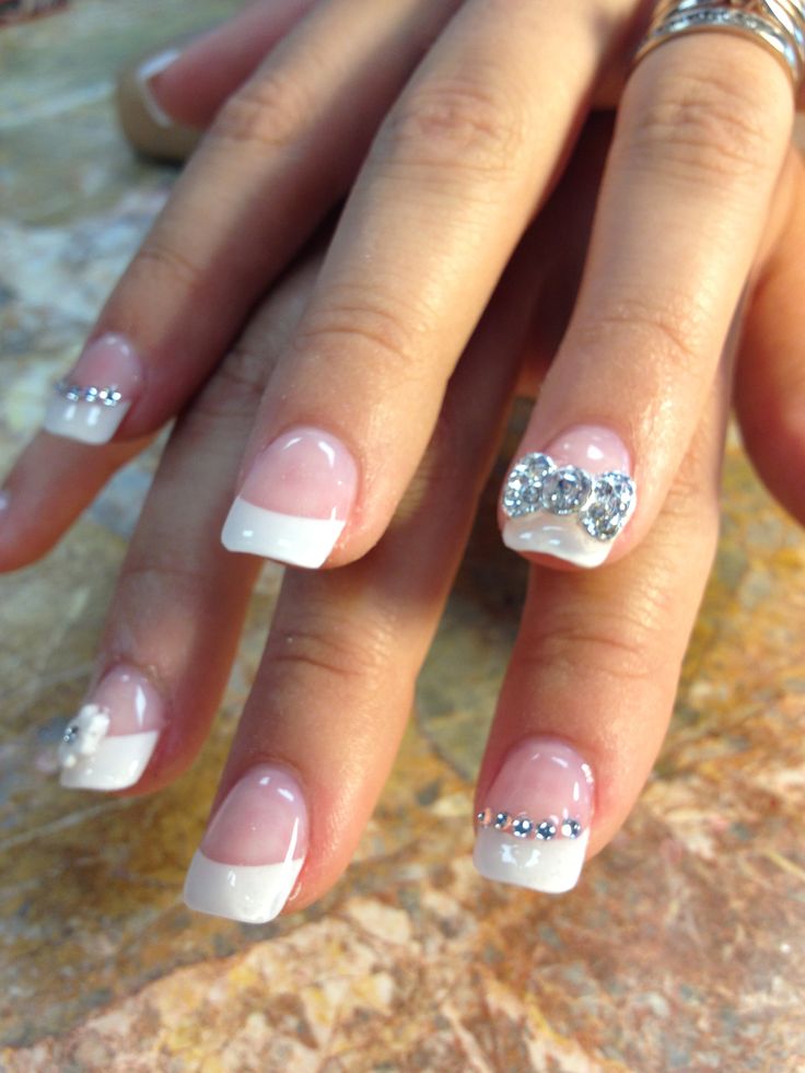 Lovely Wedding Nail Idea