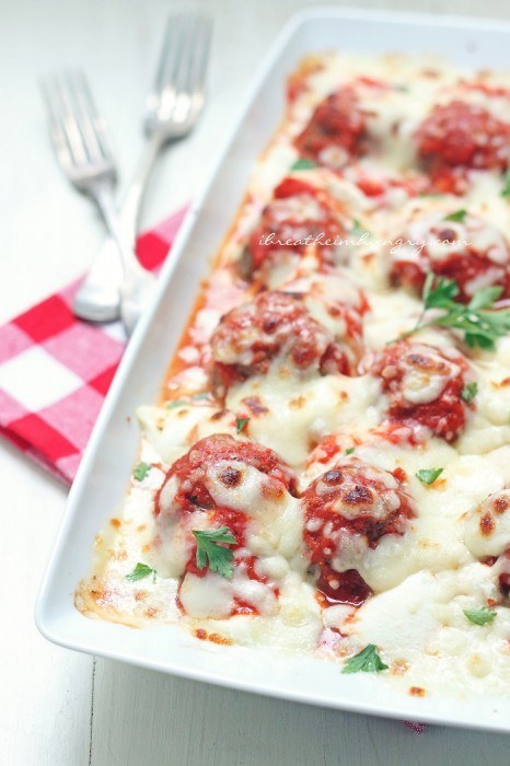 Low-Carb Lasagna Meatballs