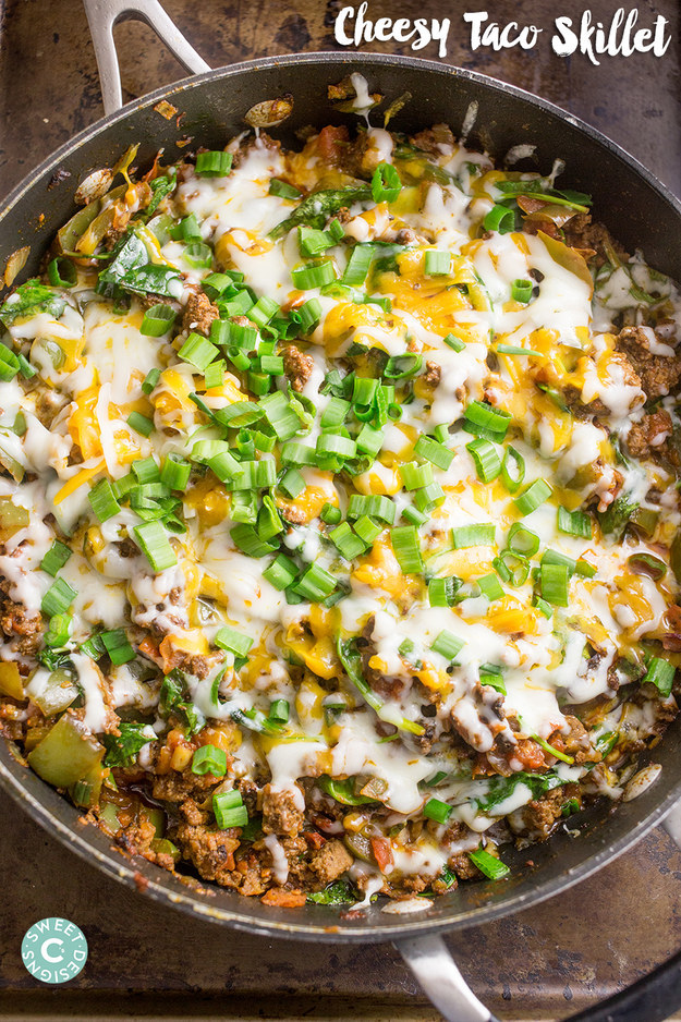 One-Pot Cheesy Taco Skillet