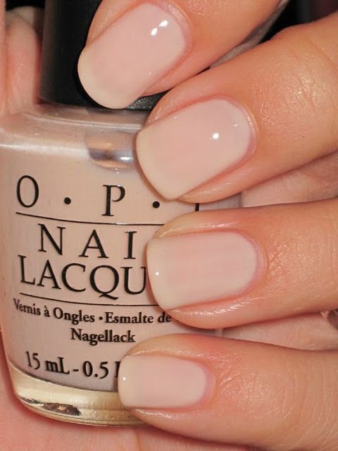 Pastel Nude Wedding Nail Idea