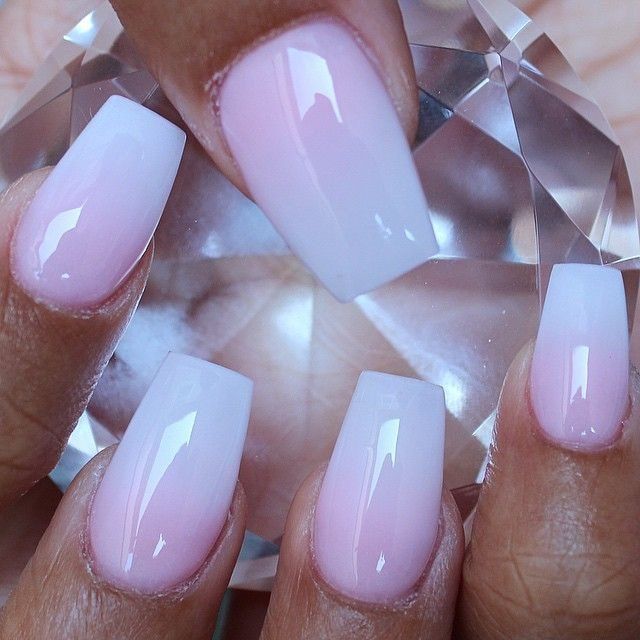 Pink Ombre Nail Design Idea for 2017