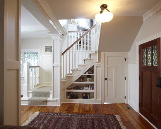 Shelves Under the Stairs