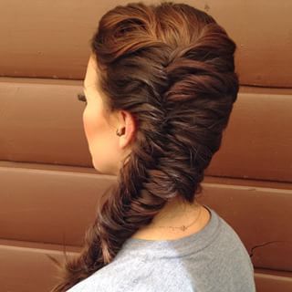 Sideswept Fishtail Braid Hairstyle