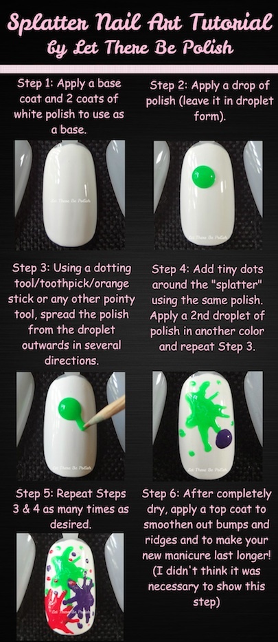 Splatter Nail Design Tutorial