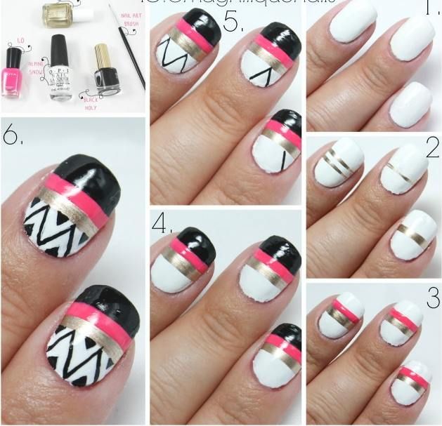 Stripe Nail Design Tutorial