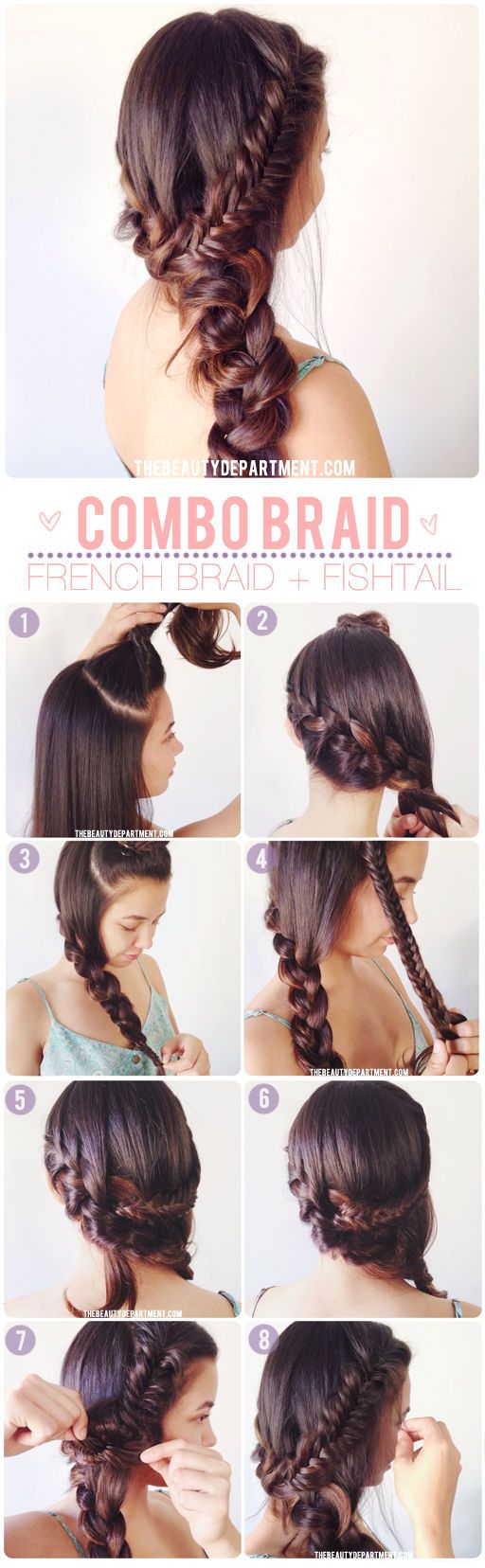 Summer Fishtail Braid Hairstyle Tutorial