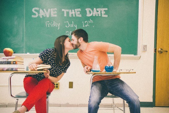 15 Wedding Ideas in School Themes