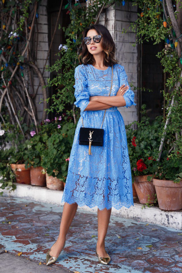 Blue Lace Dress