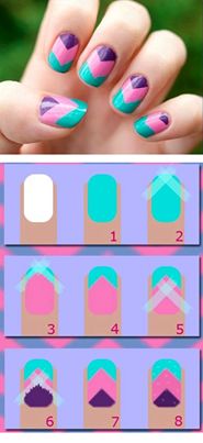 Chevron Nail Tutorial