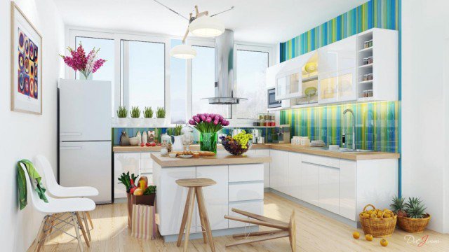 Colorful Kitchen Design