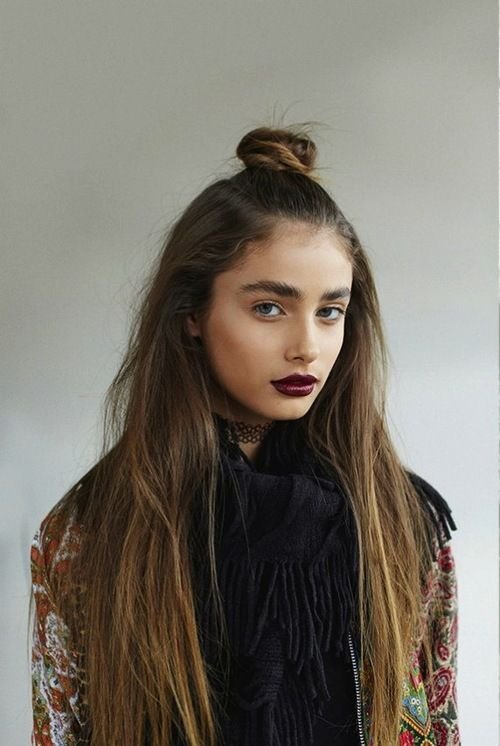 17 Trendy Half Bun Hairstyles for 2016 - Pretty Designs