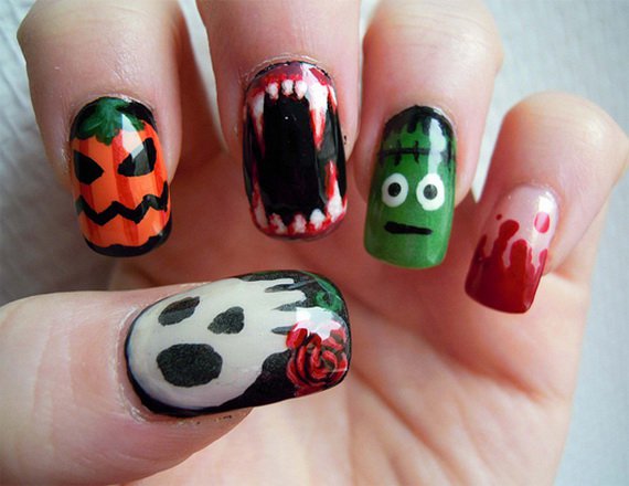 Cute Halloween Nail Design