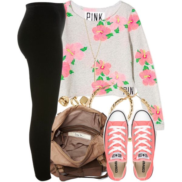 Floral Top with Black Jeans