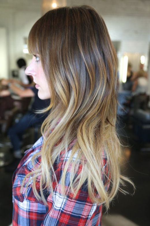 Pretty Ombre Hair Color Idea for Long Hair