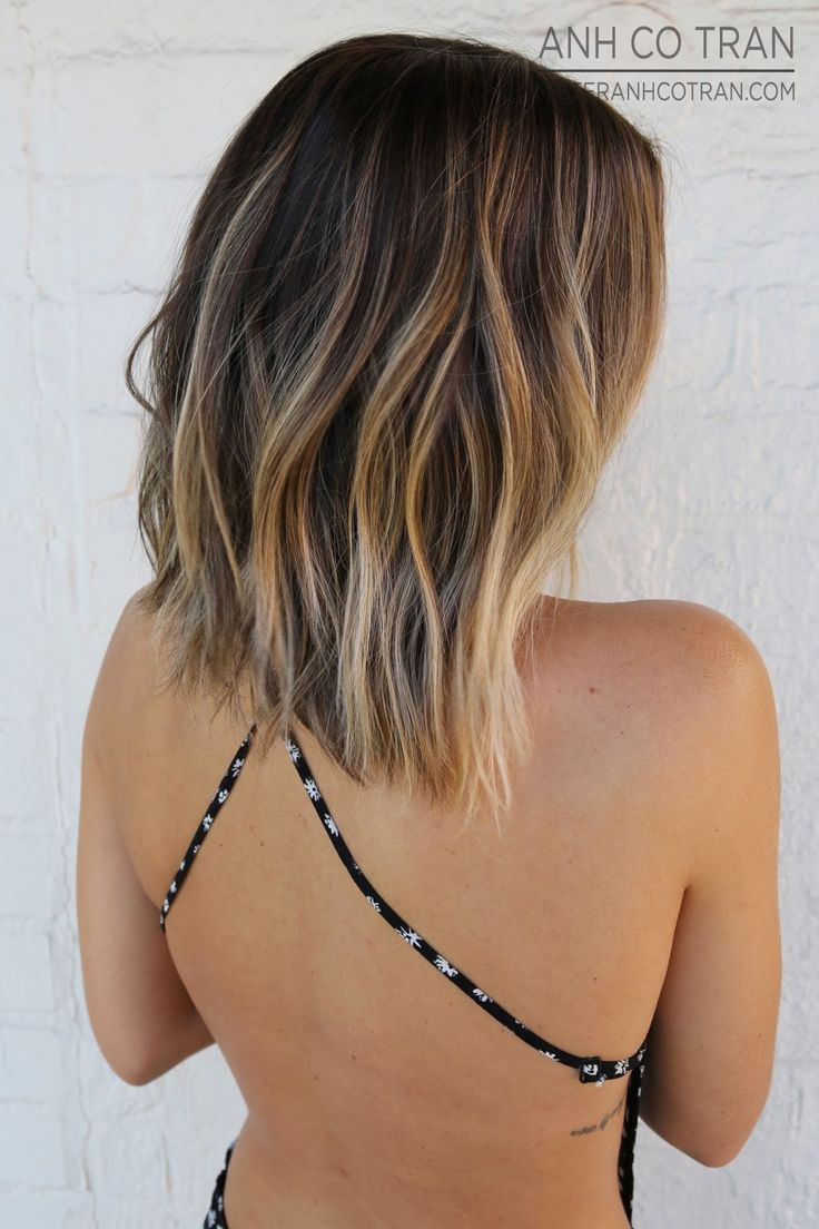 Sombre Hair Color Idea for Mid-Length Hair