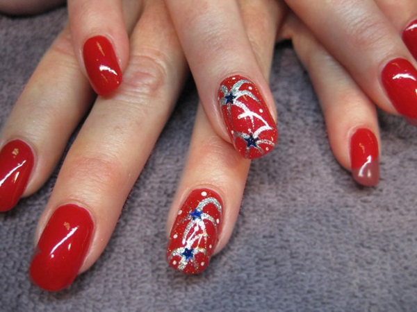 Star Fireworks Nails