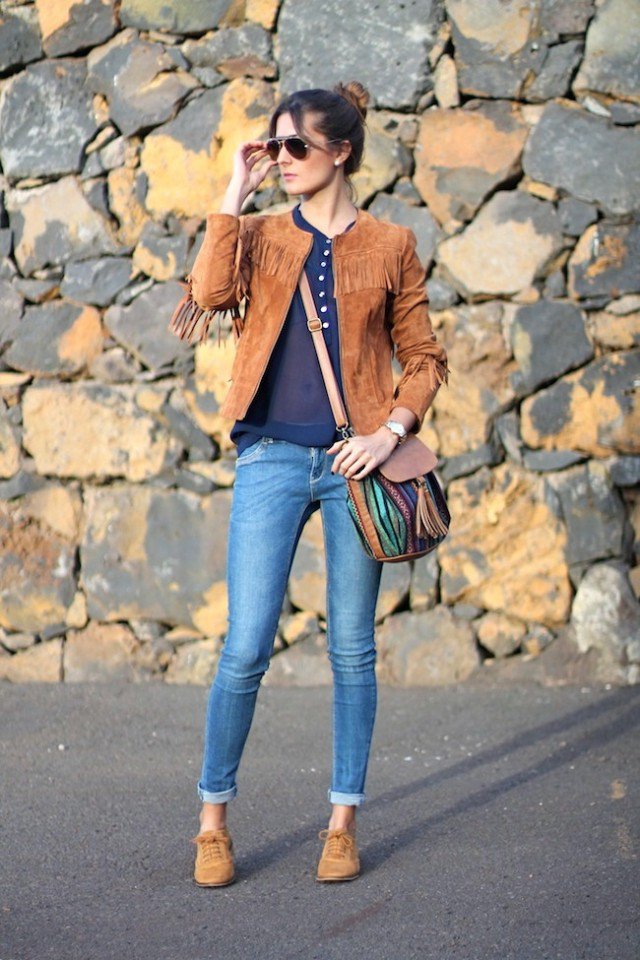 Suede Fringe Jacket