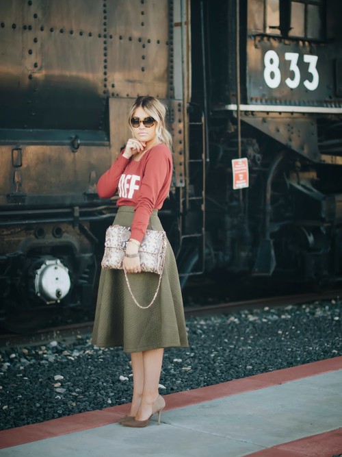 Sweater and Skirt