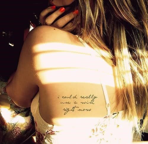 Inspirational Quote Tattoo