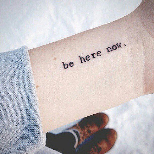 Inspirational Quote Tattoo Inspirational Quote Tattoo
