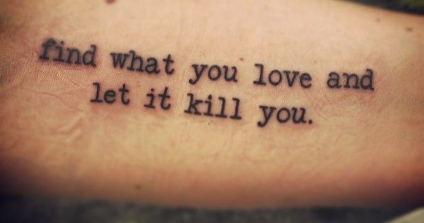 Inspirational Quote Tattoo