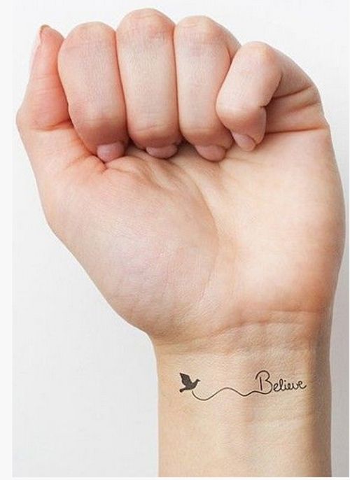 Inspirational Quote Tattoo Inspirational Quote Tattoo