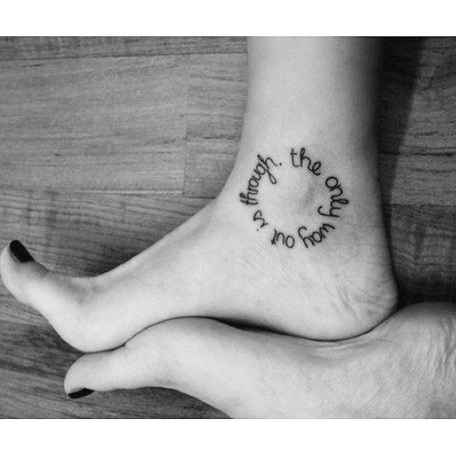 Inspirational Quote Tattoo Inspirational Quote Tattoo