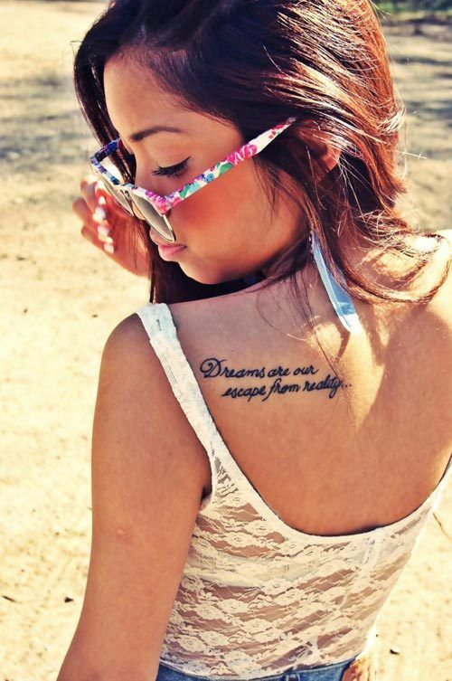 Inspirational Quote Tattoo Inspirational Quote Tattoo