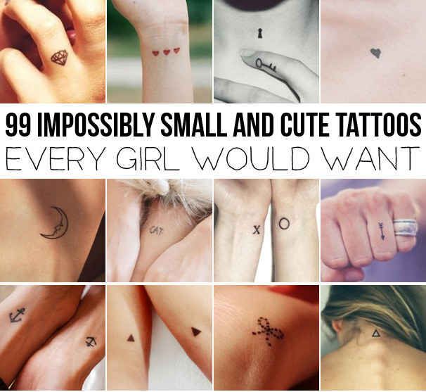 20 Sweet Small Tattoo Ideas for Female - Pretty Designs