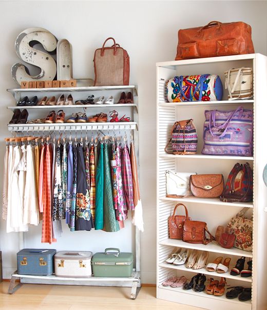 A Rolling Rack Closet