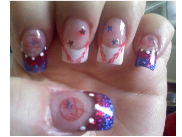 Baseball Nails with Stars