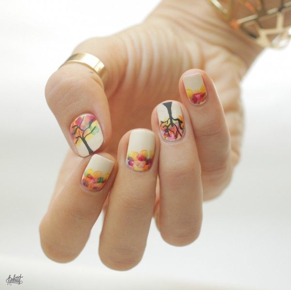 Beautiful Fall Nail Design