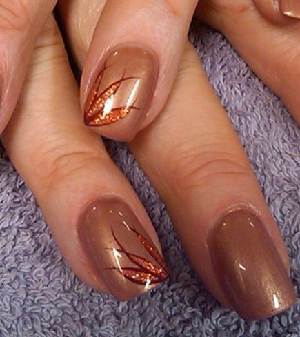 Bronze Nail Art