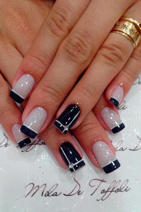 Classy French Manicure Idea