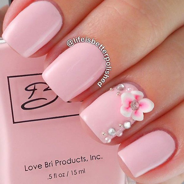 Classy Matte Pink Nails