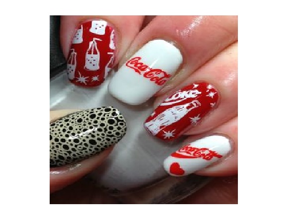 Coca Cola Nail Design