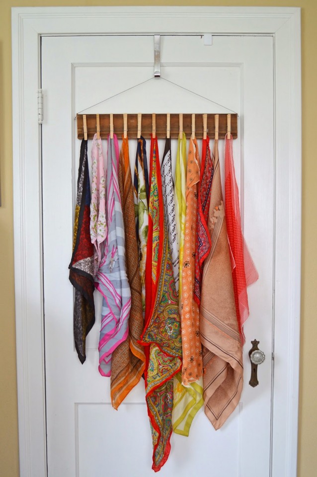 DIY Scarf Holder